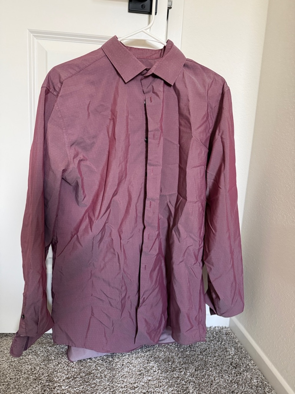 Men's Button-Up Shirt in Dusty Rose